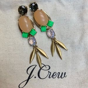 Beaded Stone Earrings by J. Crew